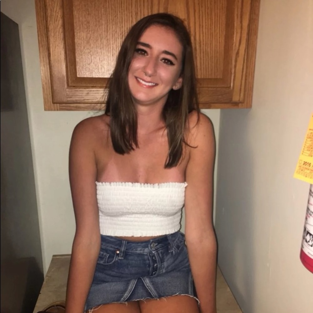 Brandy Melville white crop top